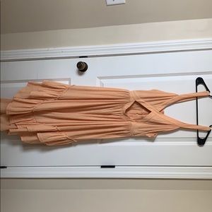 Once worn free people peach dress